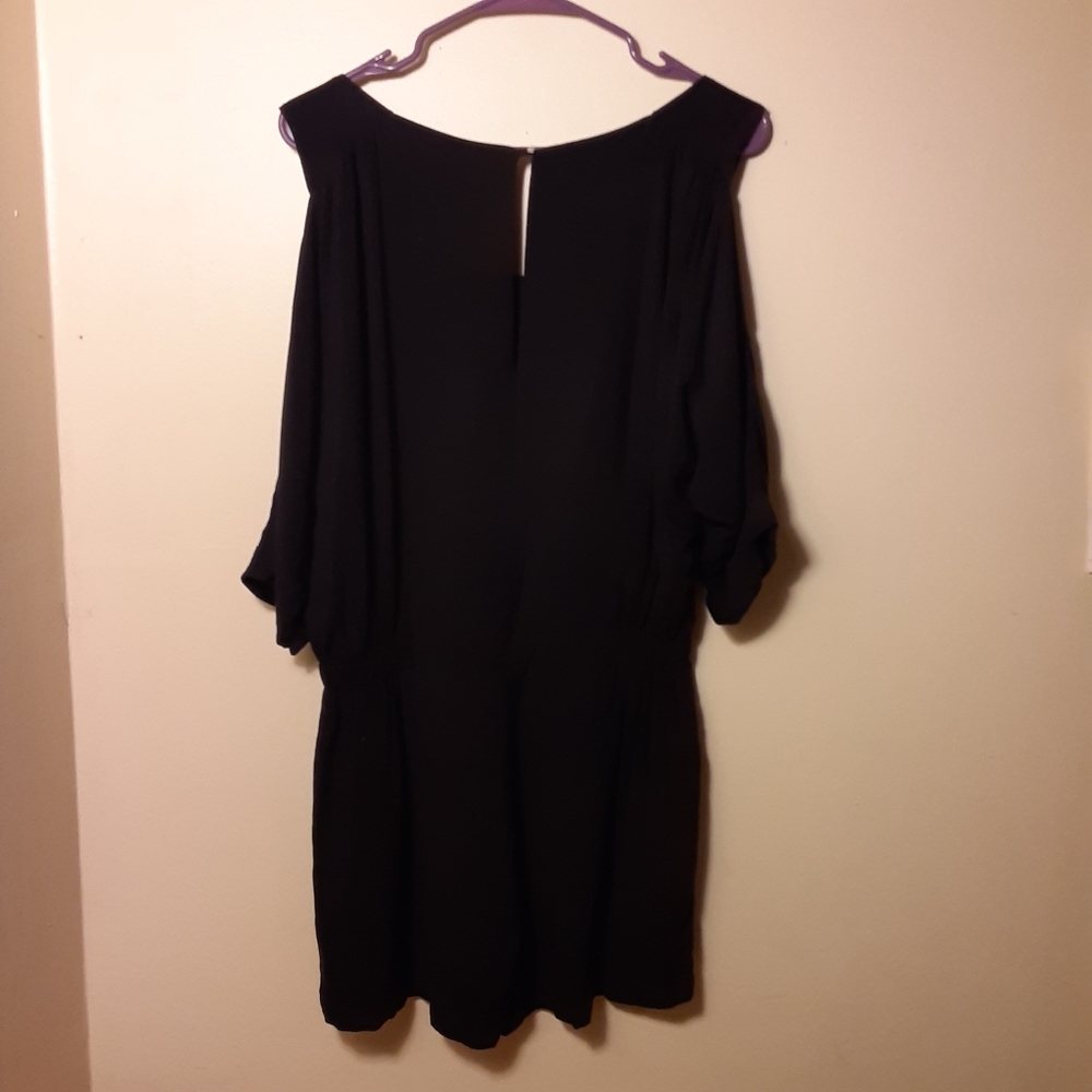 Ella Moss black cold shoulder romper medium - Picture 7 of 9